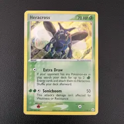 Pokemon TCG Heracross EX Hidden Legends #7/101 Holo Rare Card - MP - Image 1