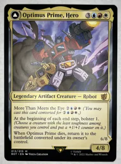 1x Optimus Prime, Hero NM 013 Regular BOT Universes Beyond MTG Magic The Gath - Image 1