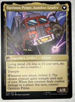 1x Optimus Prime, Hero NM 013 Regular BOT Universes Beyond MTG Magic The Gath - Image 2