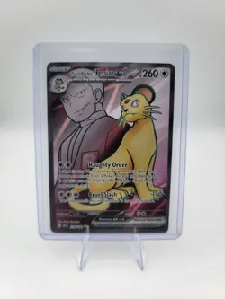 Pokemon Team Rockets Persian EX DRI 219/182 Full Art Destined Rivals NM - Image 1