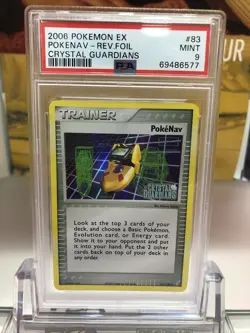 2006 Pokemon EX Crystal Guardians Pokenav Reverse Foil 83/100 PSA 9 Mint 115 - Image 1