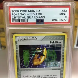 2006 Pokemon EX Crystal Guardians Pokenav Reverse Foil 83/100 PSA 9 Mint 115 - Image 2