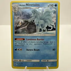 Alolan Ninetales - 28/147 (Cracked Ice Holo) Rare Pokemon TCG - Image 1