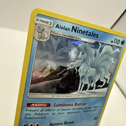 Alolan Ninetales - 28/147 (Cracked Ice Holo) Rare Pokemon TCG - Image 2