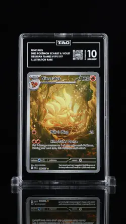NINETALES 2023 POKEMON SCARLET & VIOLET #199/197 OBSIDIAN FLAMES - TAG 10 - Image 1