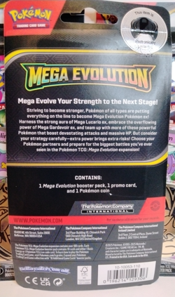 Pokemon Mega Evolution Booster 3 Pack Lot Sealed Blister Drifblim Promo & Coin - Image 3