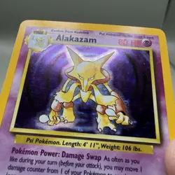 Pokemon TCG Alakazam Base Set 1/102 Holo 1999-2000 Wizards Base Set Copyright... - Image 2