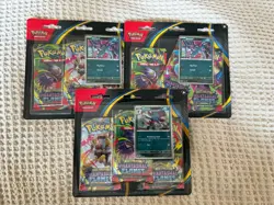 Pokemon TCG Phantasmal Flames 3 Pack Blisters New And Sealed (3 Sets / 9 Packs) - Image 1