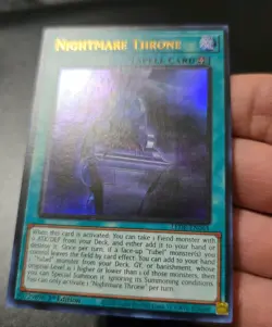 Nightmare Throne - LEDE-EN061 - Near Mint NM - Ultra Rare - 1st Edition Yu-Gi-Oh - Image 2