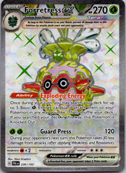 Forretress ex - 230/193 - Pokemon Paldea Evolved Full Art Ultra Rare Card NM - Image 1