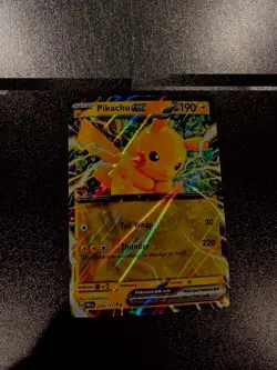 Pokemon TCG Pikachu EX Double Rare Holo Prismatic Evolutions Card 028/131 - Image 1