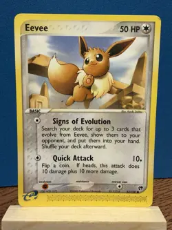 Pokemon Eevee TCG Sandstorm Regular Card 63/100 NM Condition - Image 1