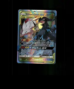 Fan-Art READ DESCRIPTION BELOW HOLO Reshiram Card Zekrom Pokemon Card p3 - Image 1