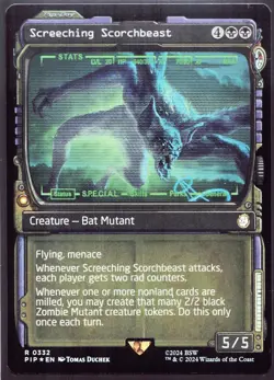 Screeching Scorchbeast - 332 Showcase Foil MTG Fallout - Image 1
