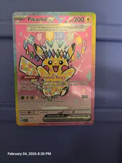 Pokemon Pikachu EX SIR 277/217 Ascended Heroes FULL ART 1 - Image 1