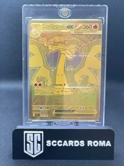 Pokemon Mega Charizard X EX - Fiamme Spettrali PFL 130/094 Gold Oro Ita - Image 1