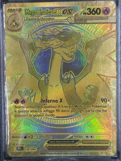 Pokemon Mega Charizard X EX - Fiamme Spettrali PFL 130/094 Gold Oro Ita - Image 2