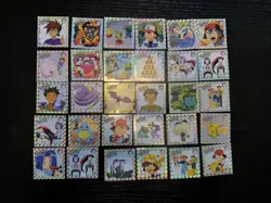 1999 POKEMON ARTBOX SILVER PRISM HOLO 30 STICKERS - Image 1