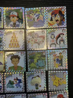 1999 POKEMON ARTBOX SILVER PRISM HOLO 30 STICKERS - Image 4