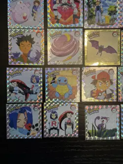 1999 POKEMON ARTBOX SILVER PRISM HOLO 30 STICKERS - Image 5