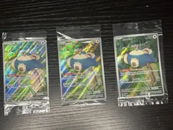 X3 Pokemon Snorlax #051 Black Star Promo Holo NM Sealed 2023 Scarlet Violet 151 - Image 1