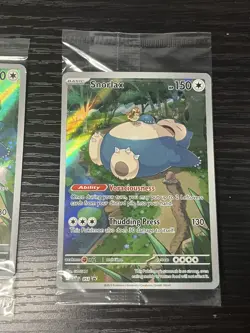 X3 Pokemon Snorlax #051 Black Star Promo Holo NM Sealed 2023 Scarlet Violet 151 - Image 2