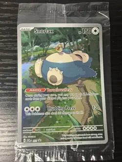 X3 Pokemon Snorlax #051 Black Star Promo Holo NM Sealed 2023 Scarlet Violet 151 - Image 4