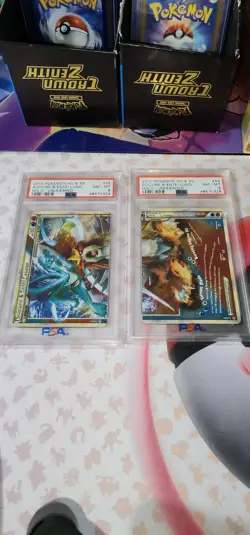 2010 Pokemon Suicune & Entei LEGEND Holo HG & SS Unleashed PSA 8 NM-MT #94 #95 - Image 2