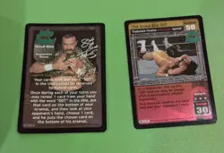 WWE WWF Raw Deal CCG Jake The Snake 2 Card Starter Lot - Image 1