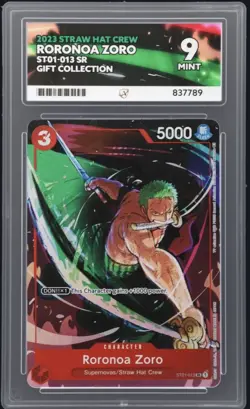 2022 One Piece Card Game: Promos English Roronoa Zoro #ST01-013 ACE 9 - Image 1