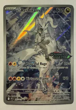 Pokemon Card N's Reshiram 167/159 STAMPED Journey Together Near Mint NM 167/159 - Image 1