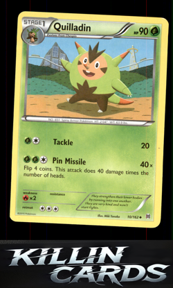 Quilladin 10/162 Pokemon Uncommon XY - BREAKthrough Card NM - Image 1