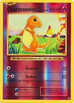 Charmander 9/108 Reverse Holo XY Evolutions Pokemon Card NM - Image 1