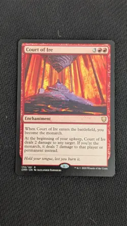 1x COURT OF IRE - Commander - MTG - Magic the Gathering - Image 1
