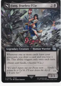 MAGIC MTG FINAL FANTASY : U 0446 FFXIII FANG, FEARLESS I'ICIE LEGENDARY CREATURE - Image 1
