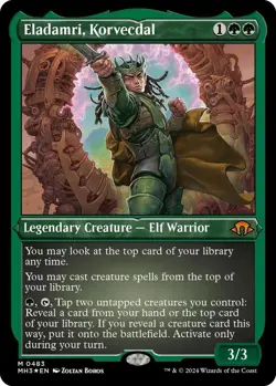 Eladamri, Korvecdal (Foil Etched) 483 Modern Horizons 3 Foil NM - Image 1