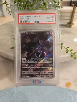 Pokemon SV2a JP Mewtwo Art Rare PSA 10 - Image 1