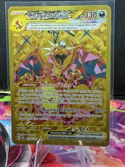 Charizard EX 228/197 SV3 Obsidian Flames Gold Hyper Rare Pokemon 2023 NM MINT - Image 1
