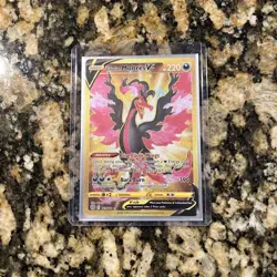 Pokemon TCG Galarian Moltres V Alternate Full Art 183/172 Gold Secret Rare - Image 2