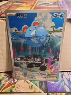 Marill 204/193 Pokemon Paldea Evolved Illustration Rare Near Mint Card NM 1 - Image 1