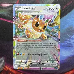 Pokemon TCG Eevee EX Prismatic Evolutions Double Rare 075/131 NM/M - Image 1