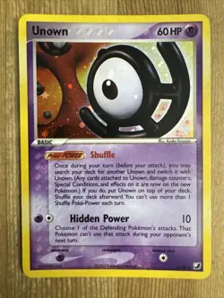 Unown U/28 Holo Rare Unseen Forces Pokemon LP/MP - Image 1