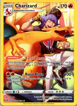 Pokemon TCG Charizard - TG03/TG30 - Lost Origin Trainer Gallery NM (SKU 1-5) - Image 1
