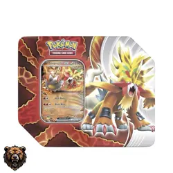 Pokemon S&V Paradox Destinies Tin [Gouging Fire Ex] Factory Sealed 2025 Version - Image 1