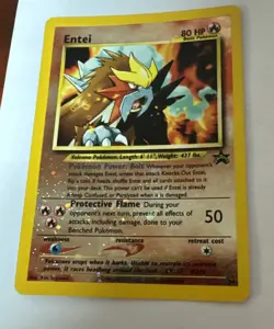 Pokemon TCG Entei Wizards Black Star Promo 34 Holo NM - Image 1