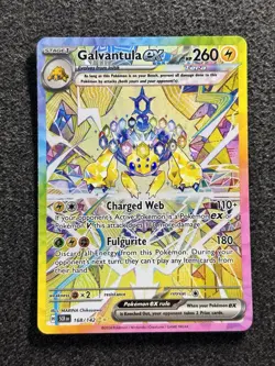 Galvantula ex 168/142 Pokemon TCG Stellar Crown Special Illustration Rare NM - Image 1