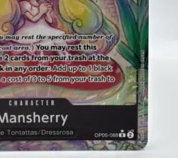 One Piece Mansherry (Alternate Art) OP05-088 Awakening of the New Era Foil NM+ - Image 5