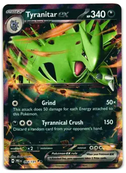 Tyranitar ex 064/131 - Prismatic Evolutions Double Rare Pokemon TCG - NM Card - Image 1
