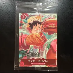 PREORDER Luffy One Piece x Mos Burger Campaign Promo Card SEALED P-080 Japan - Image 1