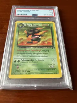 Pokemon TCG PSA 7 NM 2000 Team Rocket Dark Gloom 36/82 Vintage WOTC Card Slab - Image 3